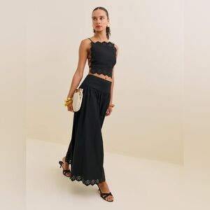 Reformation Cordelia Two Piece Black - Size 4